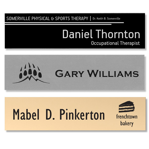 Engraved Metal Name Plates